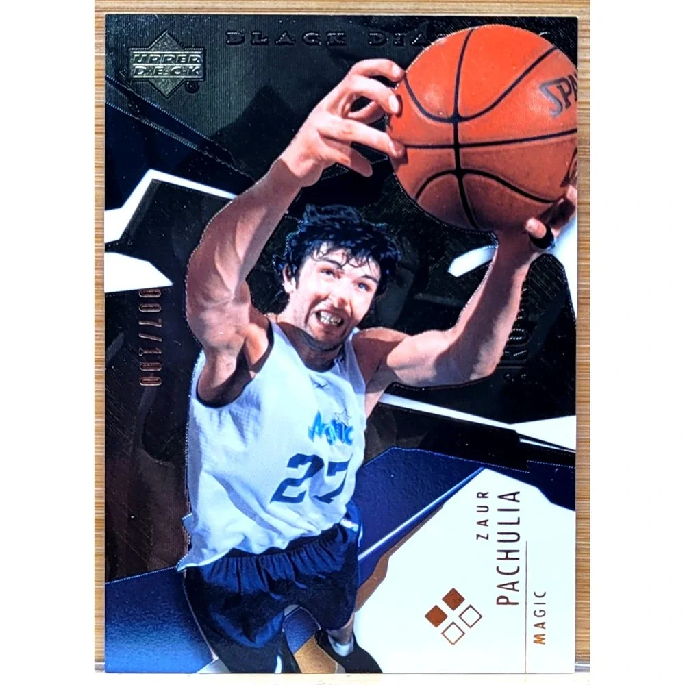 2003-04‎ UPPER DECK BLACK DIAMOND ZAUR PACHULIA BRONZE DUAL DIAMOND #D/100